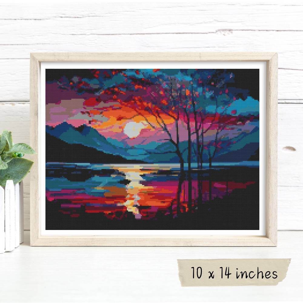 As the Sun Sets Cross Stitch Pattern by The Art of Stitch