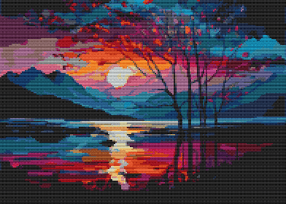 As the Sun Sets Cross Stitch Kit | The Art of Stitch