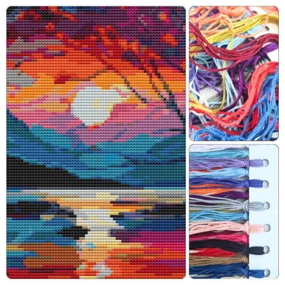 As the Sun Sets Cross Stitch Kit