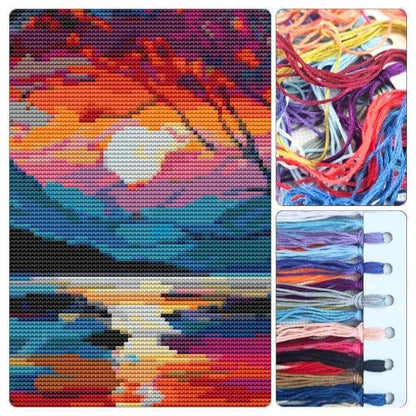 As the Sun Sets Cross Stitch Kit