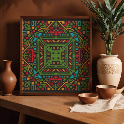 Mandala Series: Reflection Cross Stitch Pattern - Premium Cross Stitch Pattern - The Art of Stitch