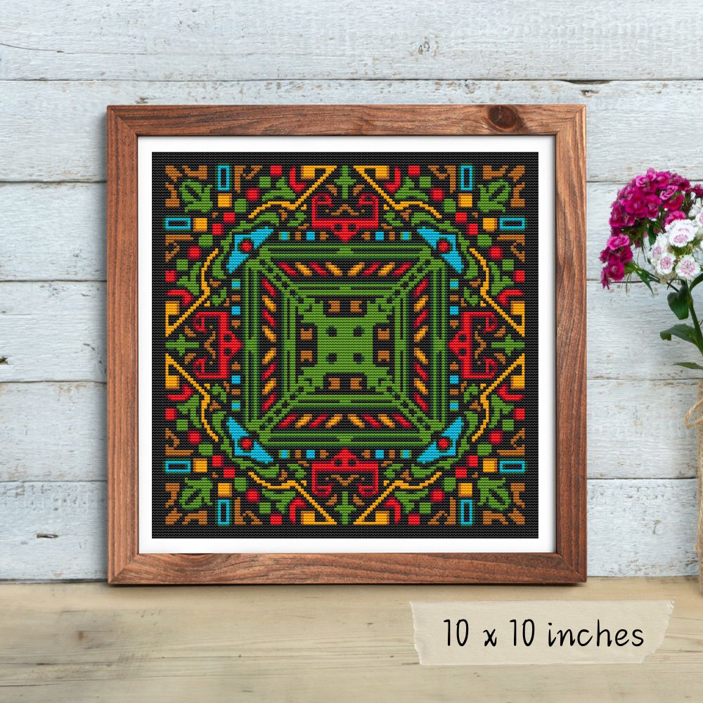 Reflection Mandala Cross Stitch Kit | The Art of Stitch