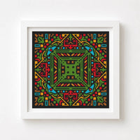 Mandala Series: Reflection Cross Stitch Pattern - Premium Cross Stitch Pattern - The Art of Stitch