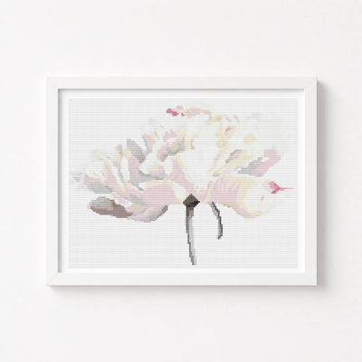 White Tulips Cross Stitch Kit