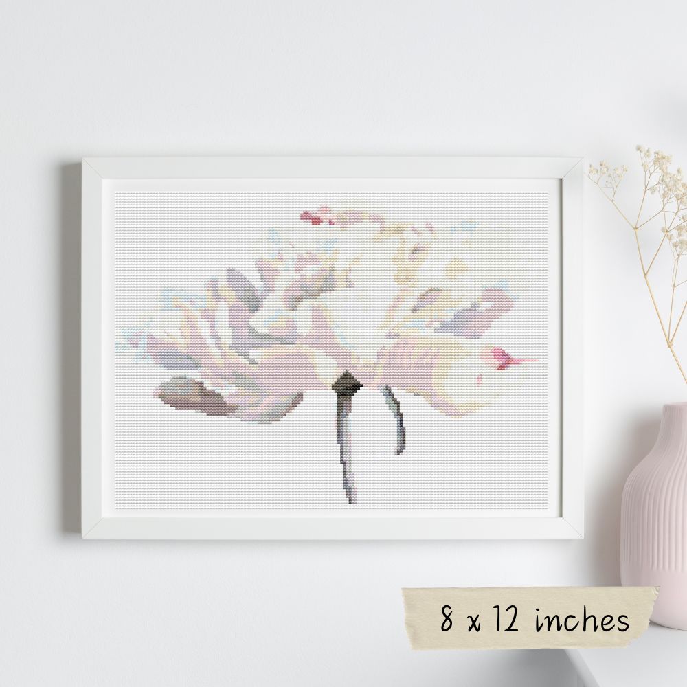 White Tulips Cross Stitch Kit | The Art of Stitch