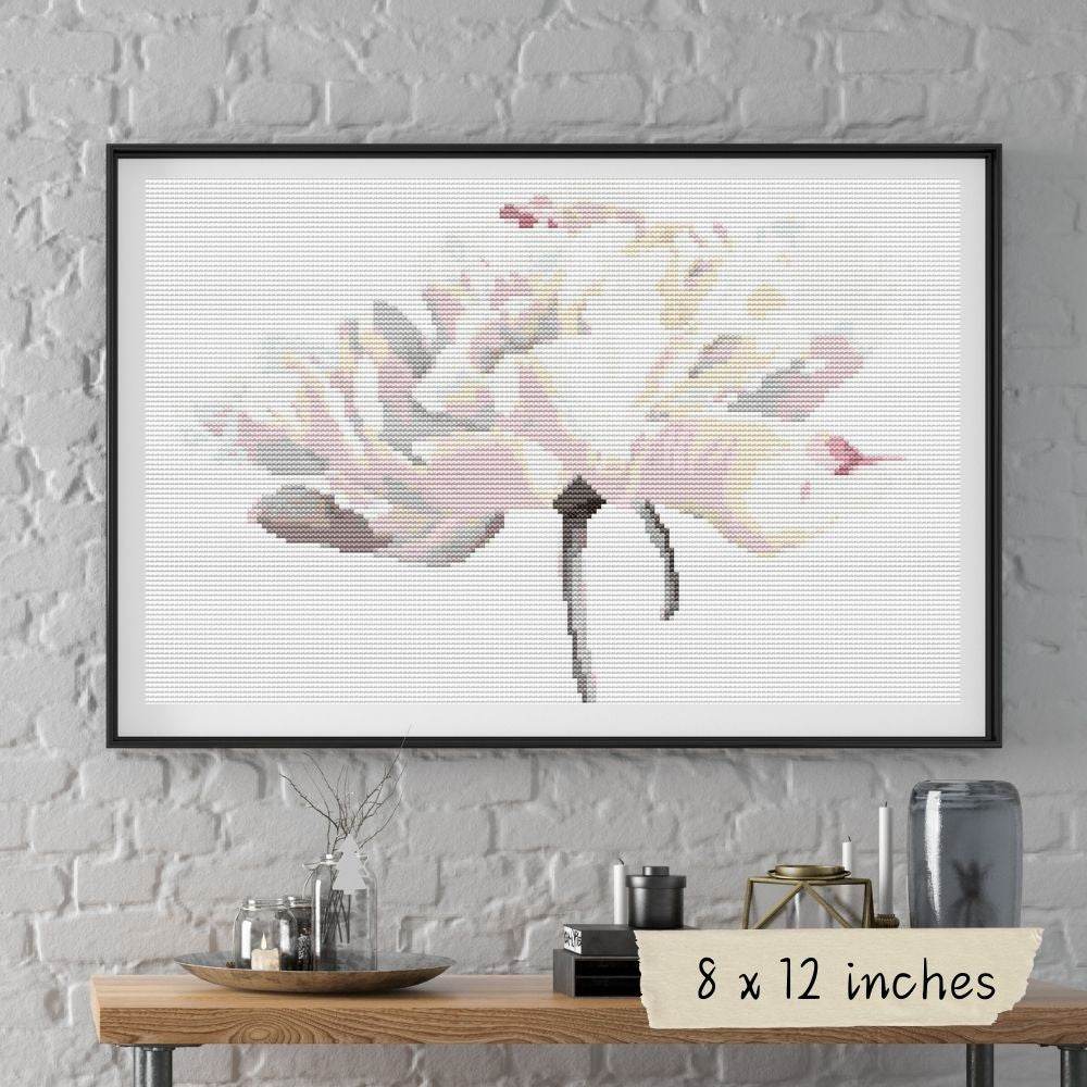 White Tulips Cross Stitch Pattern by The Art of Stitch