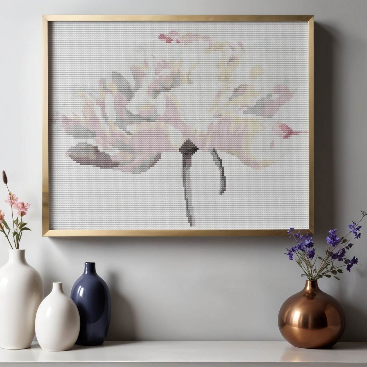 White Tulips Cross Stitch Pattern - Premium Cross Stitch Pattern - The Art of Stitch