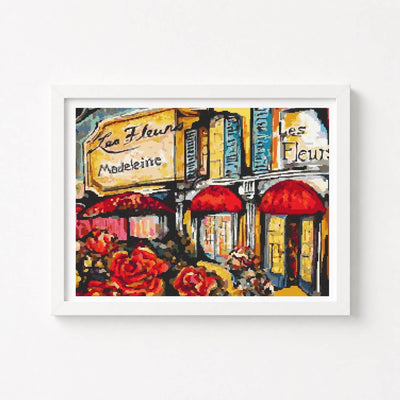 Paris Flower Market Cross Stitch Kit