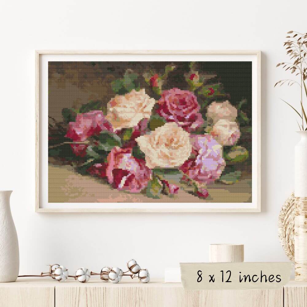 Bed of Roses Cross Stitch Kit