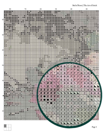 Bed of Roses Cross Stitch Kit