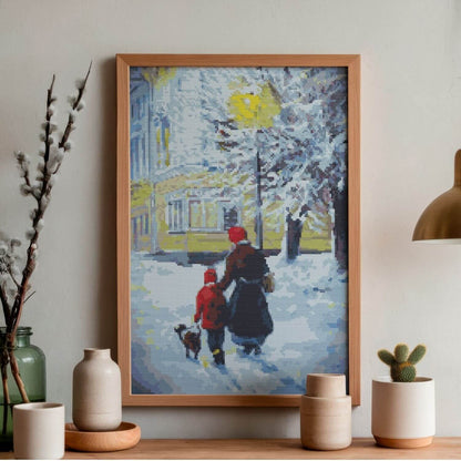A Winter's Day Cross Stitch Pattern - Premium Cross Stitch Pattern - The Art of Stitch