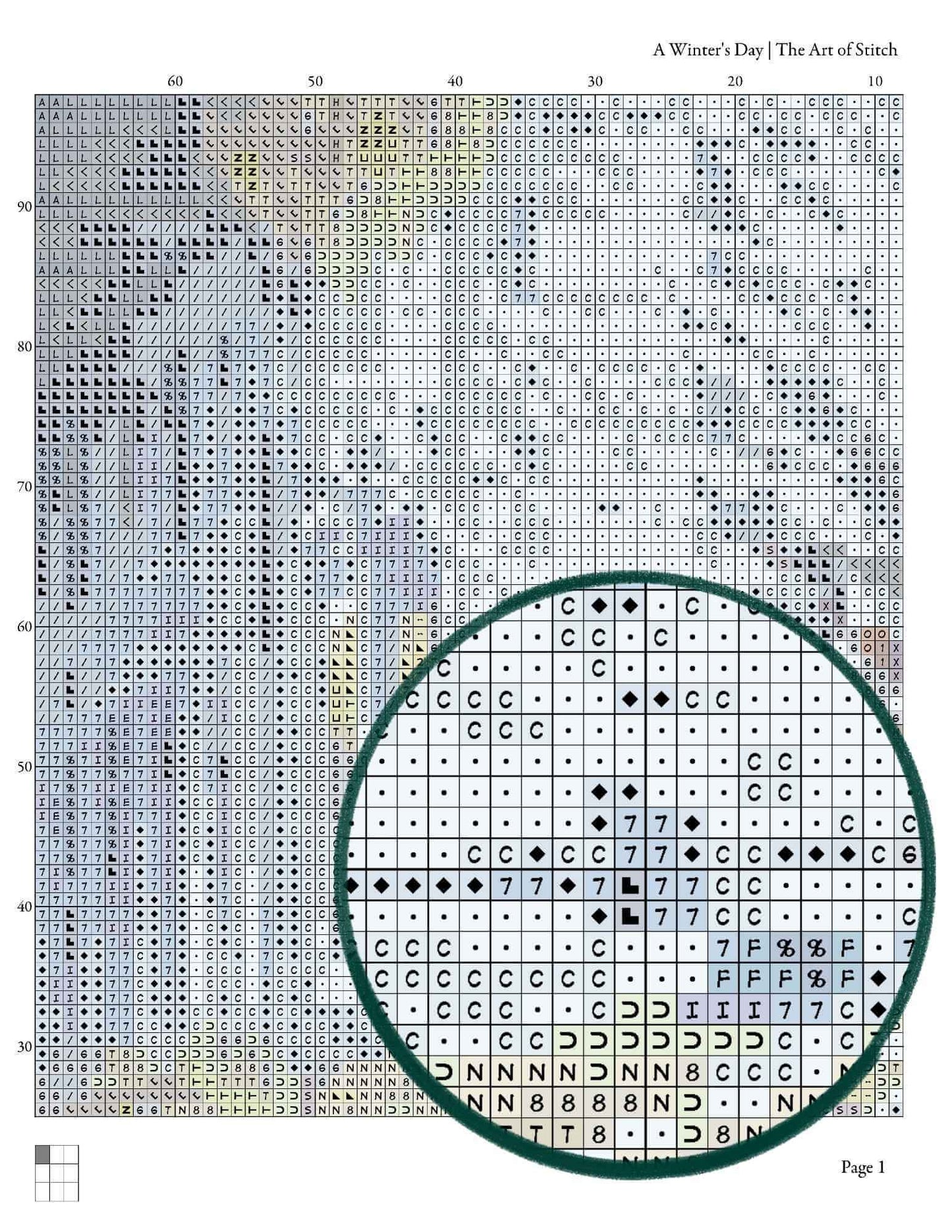 A Winter's Day Cross Stitch Kit - Premium Cross Stitch Kit - The Art of Stitch