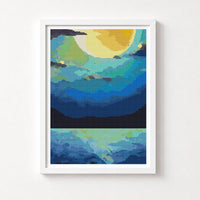 Moonlight Cross Stitch Kit - Premium Cross Stitch Kit - The Art of Stitch