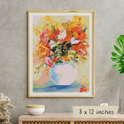 Flowers in a Vase Cross Stitch Kit