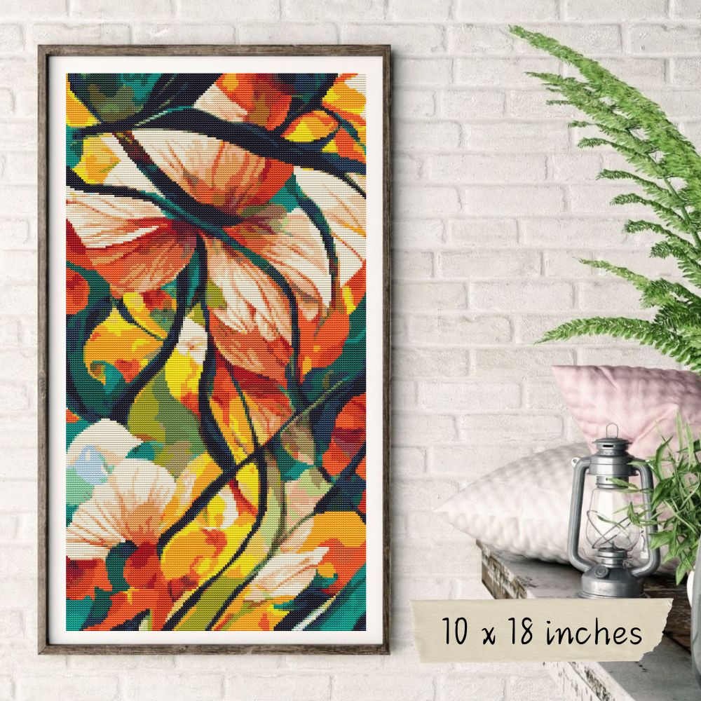 Fantasy: The Petals Cross Stitch Pattern | The Art of Stitch