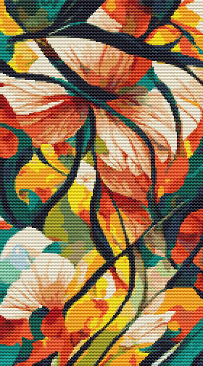 Fantasy Series: The Petals Cross Stitch Pattern (Episode 2)