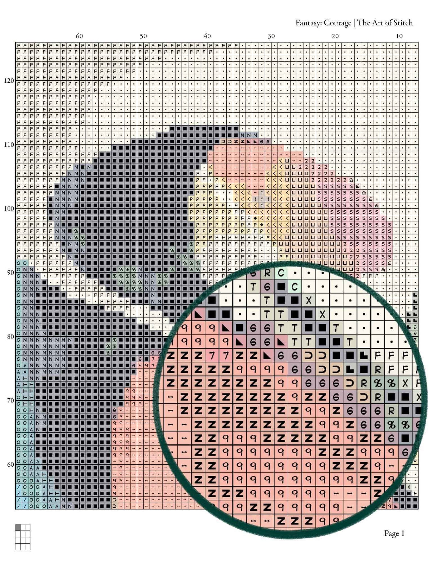 Fantasy Series: Courage Cross Stitch Kit (Episode 3) - Premium Cross Stitch Kit - The Art of Stitch
