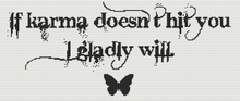 Word It! Series: Karma Cross Stitch Pattern