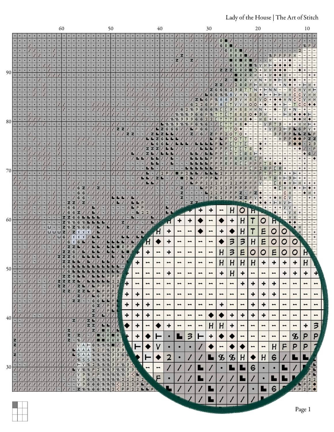 Lady of the House Cross Stitch Pattern - Premium Cross Stitch Pattern - The Art of Stitch
