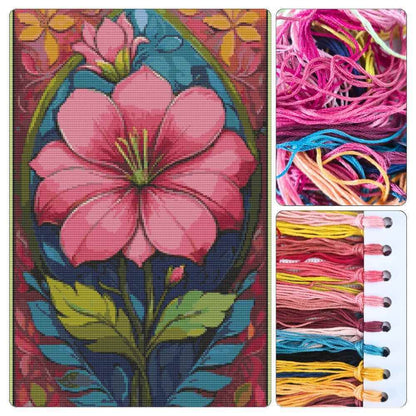 Pink Bloom Cross Stitch Kit