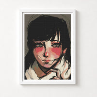 The Girl from Japan Cross Stitch Kit - Premium Cross Stitch Kit - Farah Gul