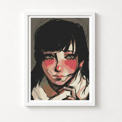 The Girl from Japan Cross Stitch Kit