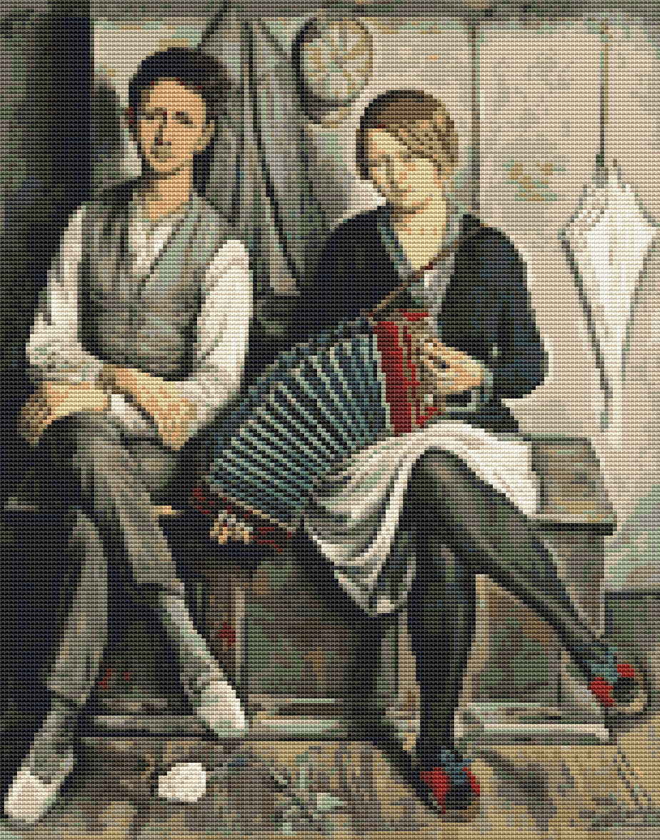 Le Malcontent (The Unhappy) Cross Stitch Pattern