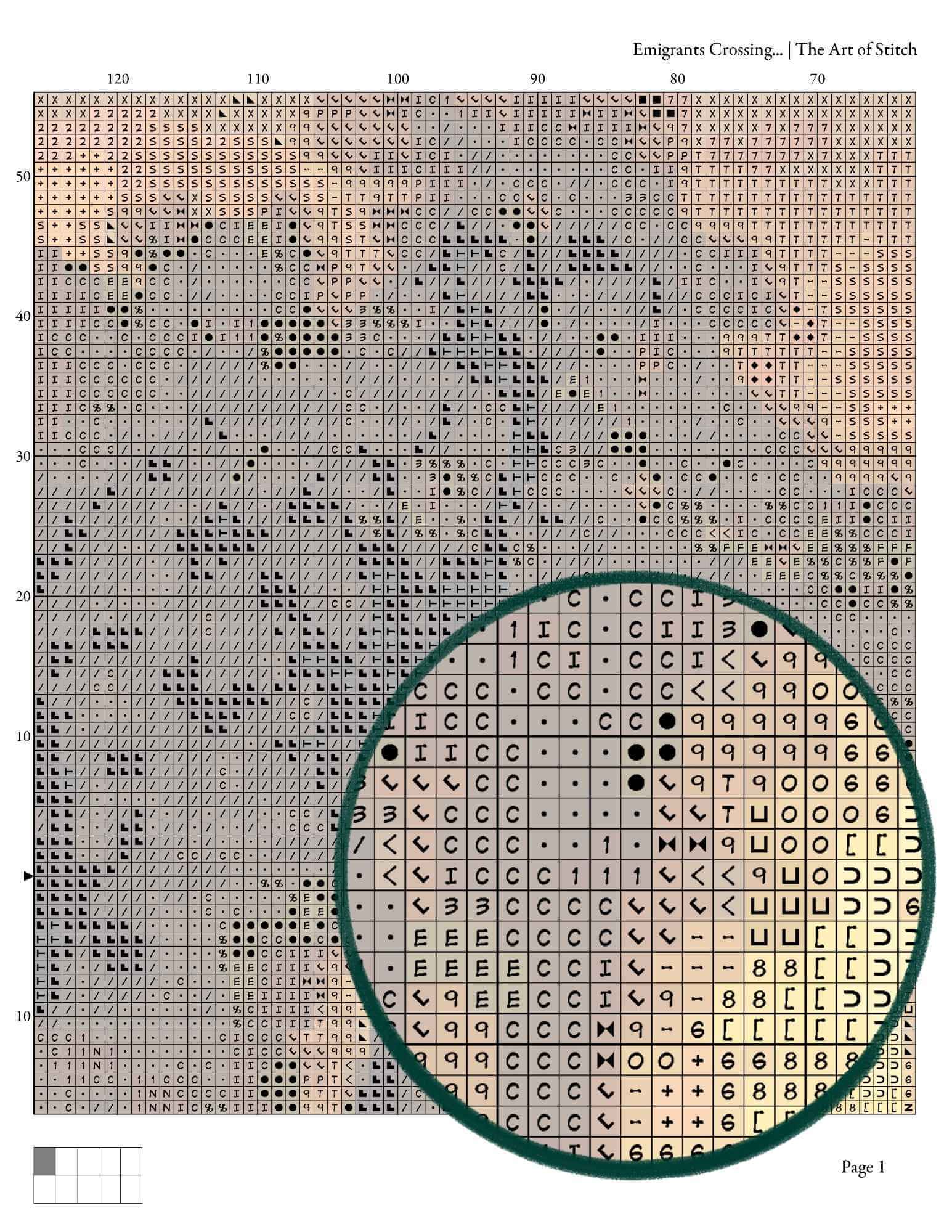 Emigrants Crossing the Plains Cross Stitch Pattern - Premium Cross Stitch Pattern - Albert Bierstadt