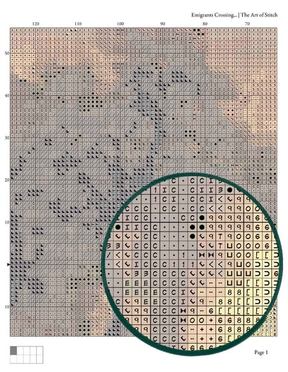 Emigrants Crossing the Plains Cross Stitch Pattern - Premium Cross Stitch Pattern - Albert Bierstadt