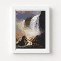 Falls of Niagara From Below Cross Stitch Pattern - Premium Cross Stitch Pattern - Albert Bierstadt