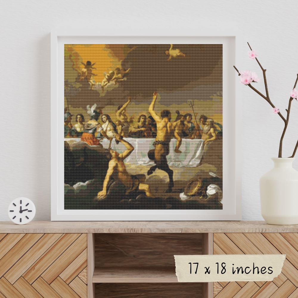 The Feast of the Gods Cross Stitch Kit | Jan van Bijlert