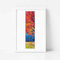 The Colors of Autumn Bookmark Cross Stitch Pattern - Bookmark Cross Stitch Pattern - The Art of Stitch