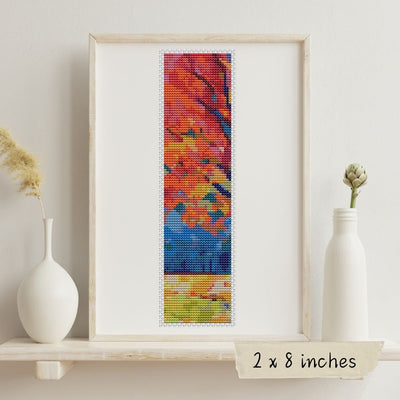 The Colors of Autumn Bookmark Cross Stitch Pattern