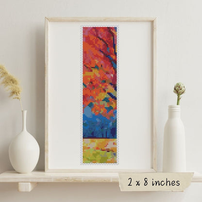 The Colors of Autumn Bookmark Cross Stitch Kit