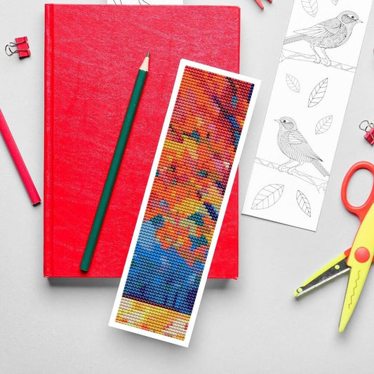 The Colors of Autumn Bookmark Cross Stitch Kit - Bookmark Cross Stitch Kit - The Art of Stitch