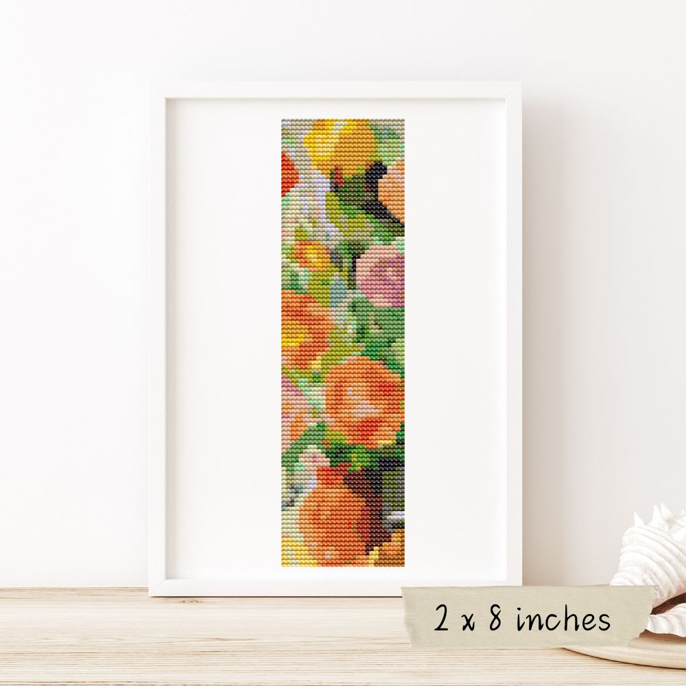 Grand Bouquet Bookmark Cross Stitch Kit | Moise Kisling