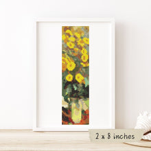 Jerusalem Artichokes Bookmark Cross Stitch Kit | Claude Monet