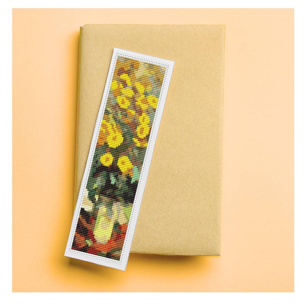 Jerusalem Artichokes Bookmark Cross Stitch Kit | Claude Monet