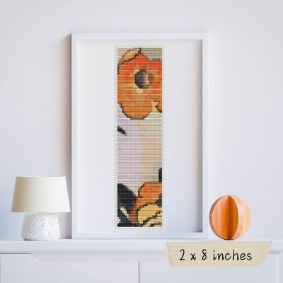 Poppies Bookmark Cross Stitch Pattern