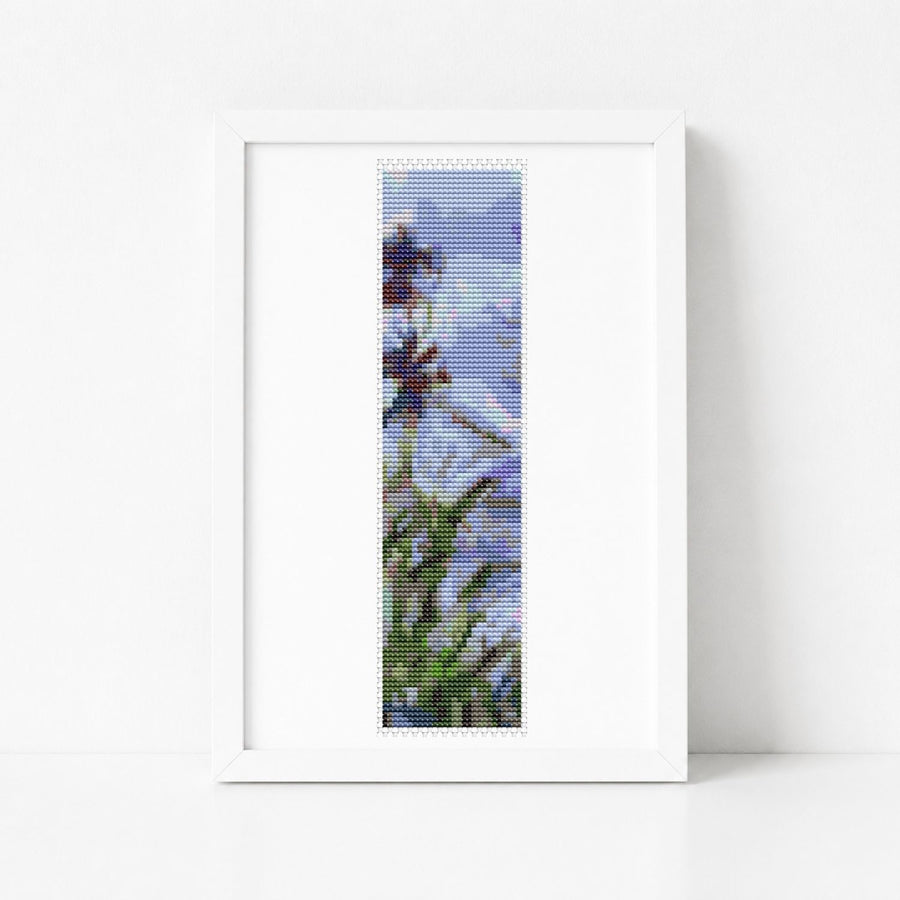 Irises Bookmark Cross Stitch Pattern