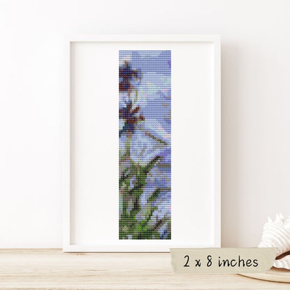 Irises Bookmark Cross Stitch Kit | Claude Monet