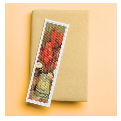 Vase with Red Gladioli Bookmark Cross Stitch Kit | Vincent van Gogh