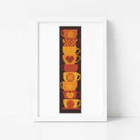 Stack of Cups Bookmark Cross Stitch Kit - Bookmark Cross Stitch Kit - The Art of Stitch