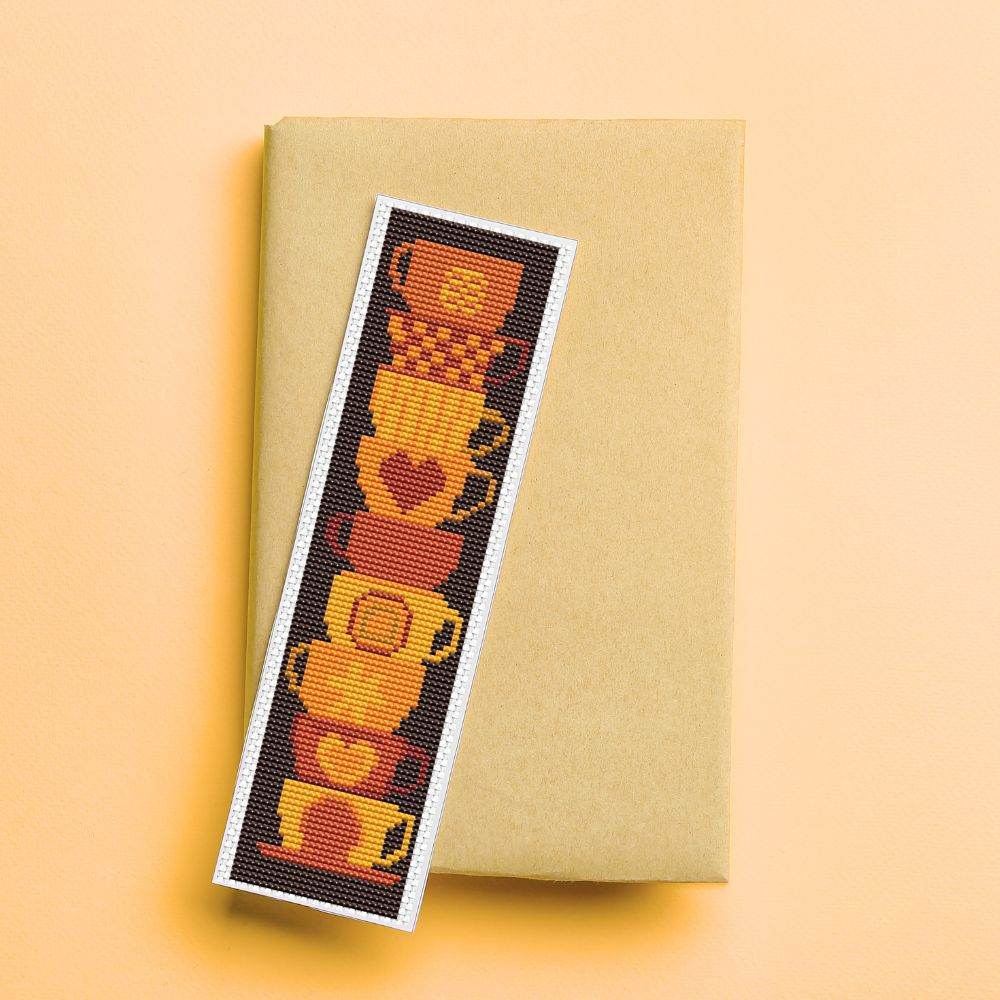 Stack of Cups Bookmark Cross Stitch Kit - The Art of Cross Stitch
