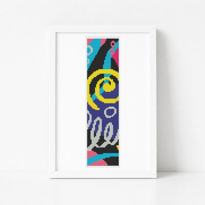 Disco Bookmark Cross Stitch Kit