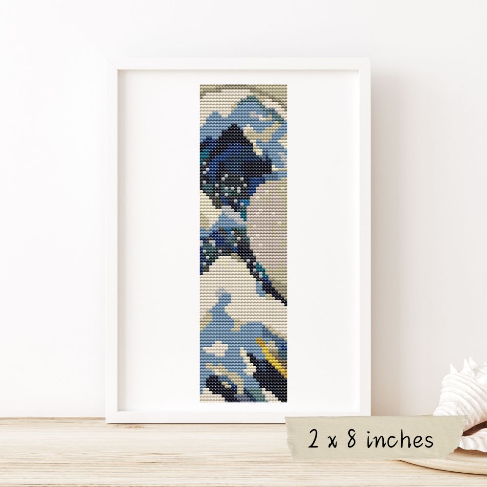 The Great Wave off Kanagawa Bookmark Cross Stitch Kit | Katsushika Hokusai