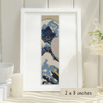The Great Wave off Kanagawa Bookmark Cross Stitch Kit