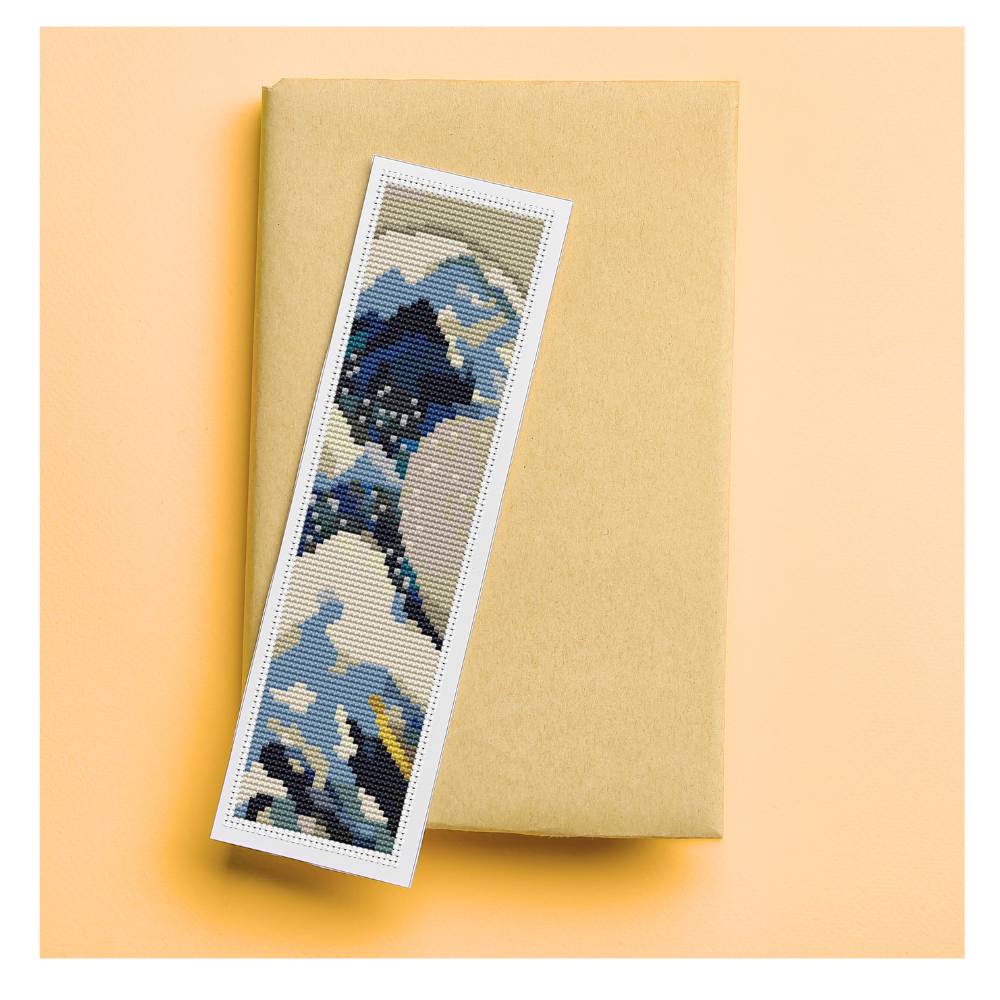 The Great Wave off Kanagawa Bookmark Cross Stitch Kit | Katsushika Hokusai