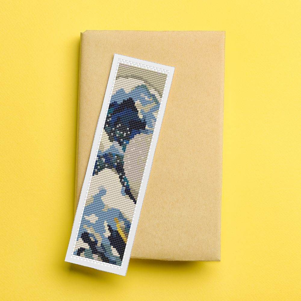 The Great Wave off Kanagawa Bookmark Cross Stitch Kit - The Art of Cross Stitch