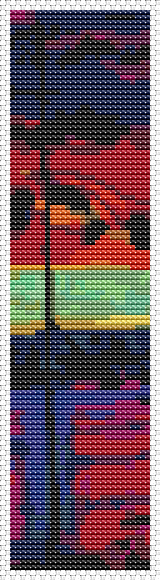 At Sunset Bookmark Cross Stitch Pattern